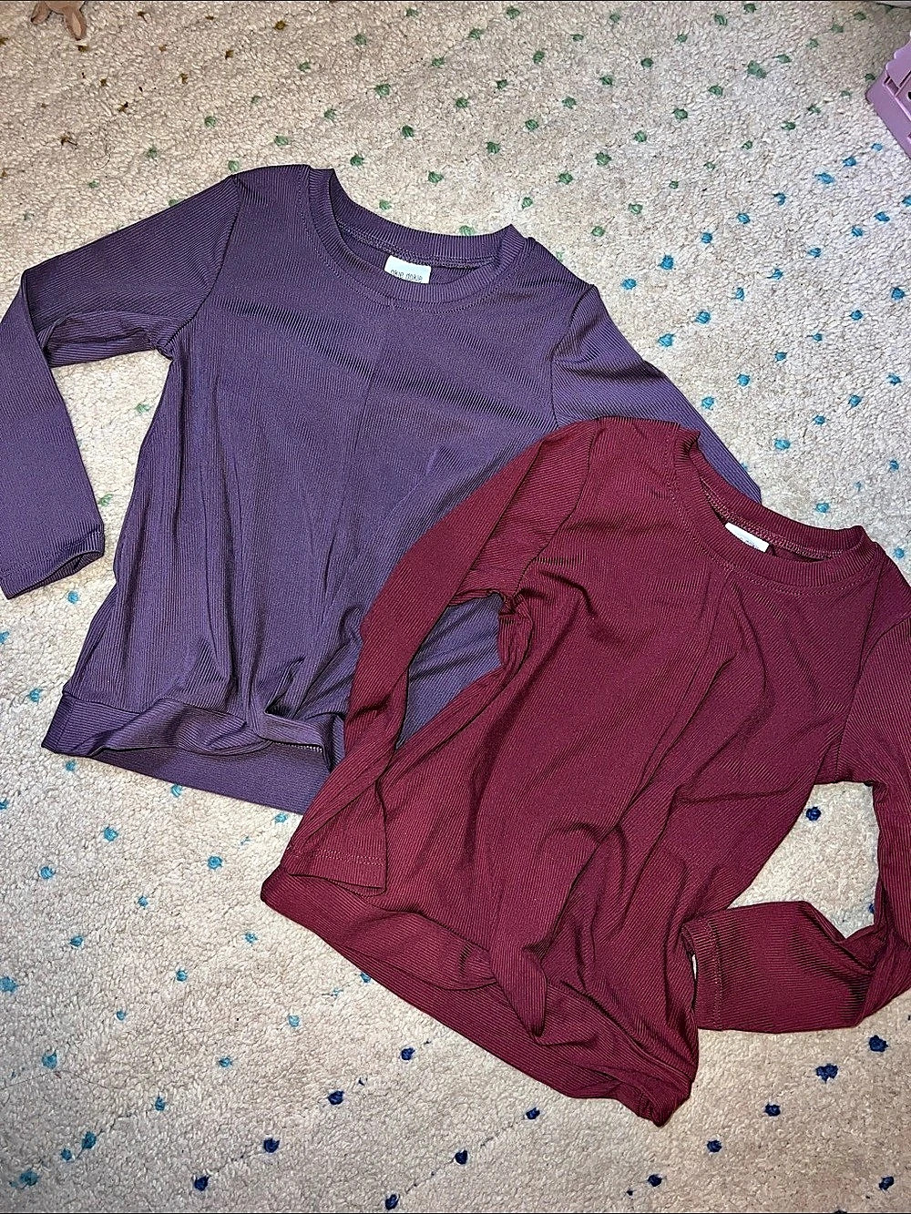 Okie Dokie long Sleeve Tops in Purple & Pink Girls 3T